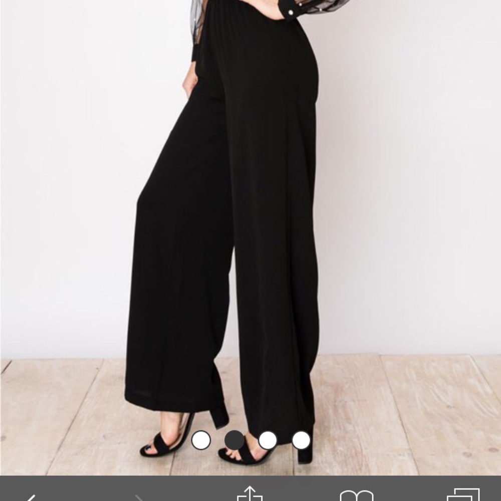 Black jumpsuit. Mesh sleeve. - Picture 8 of 8